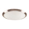 Domus 1/2xE27 Round Trim / Opal Glass Ceiling Light Satin Chrome 240V IP20 - Lummax LM-098 (Clearance)