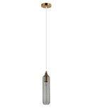 CLA MANGA1: Cylinder Glass Interior Pendant Smokey Black 220-240V - MANGA1 - CLA Lighting