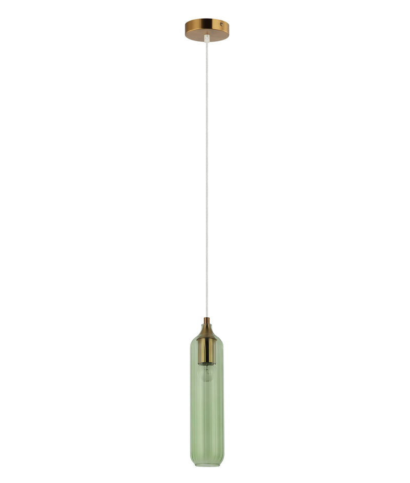 CLA MANGA2: Cylinder Glass Interior Pendant Green 220-240V - MANGA2 -CLA Lighting