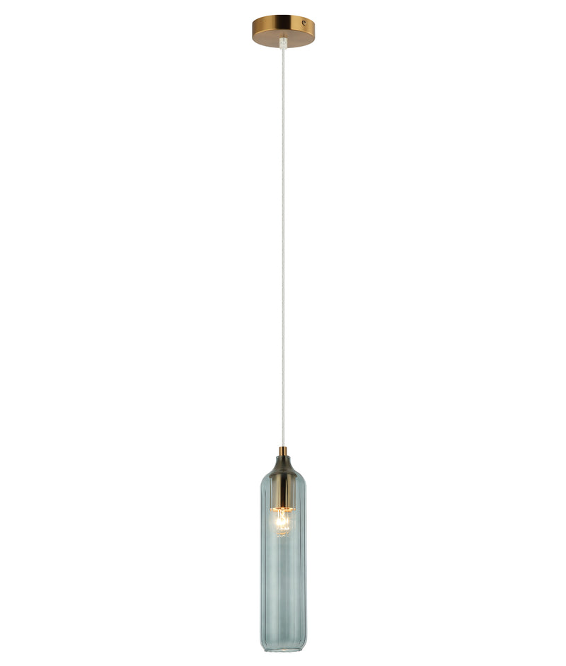 CLA MANGA3: Cylinder Glass Interior Pendant Blue 220-240V - MANGA3 -CLA Lighting