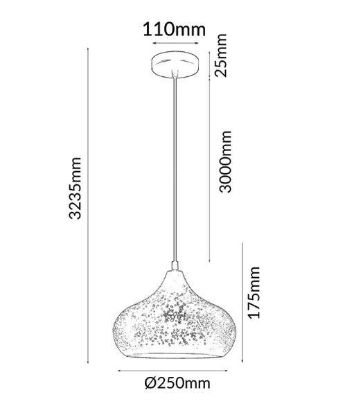 CLA MARRAKESH: Bohemian Champagne Glass Shape LED Interior Pendants White 220-240V - MARRAKESH09 - CLA Lighting