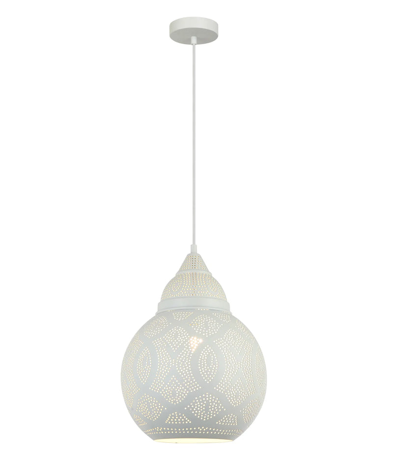 CLA MARRAKESH: Bohemian Bell Shape LED Interior Pendants White 220-240V - MARRAKESH06 - CLA Lighting