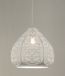 CLA MARRAKESH: Bohemian Ellipse Shape LED Interior Pendants White 220-240V - MARRAKESH07 - CLA Lighting