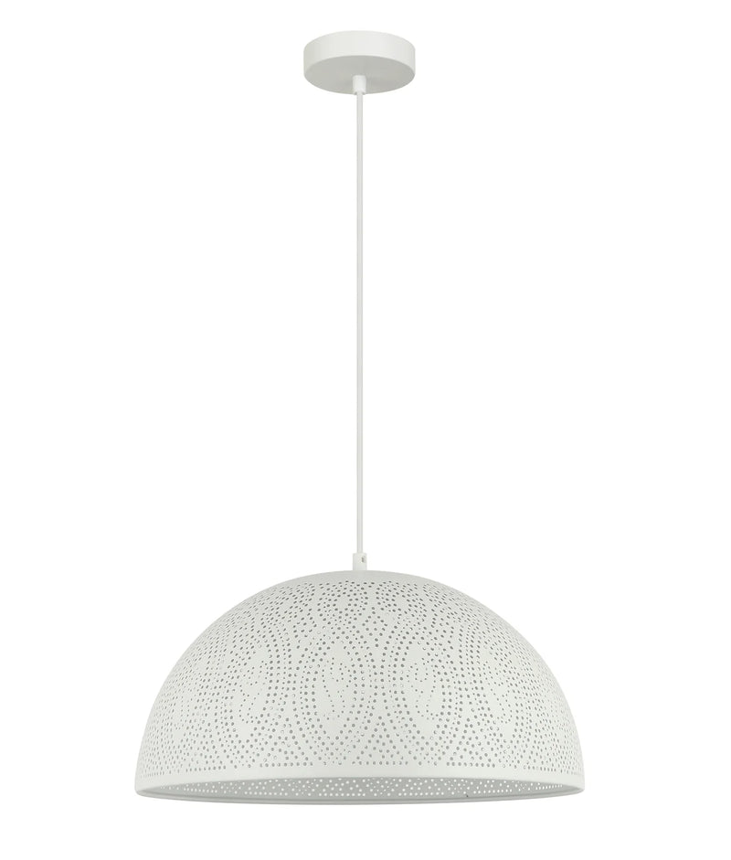 CLA MARRAKESH: Bohemian Dome Shape LED Interior Pendants White 220-240V - MARRAKESH08 - CLA Lighting