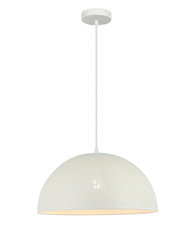 CLA MARRAKESH: Bohemian Dome Shape LED Interior Pendants White 220-240V - MARRAKESH08 - CLA Lighting