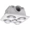 Martec Contour 4 with 4 Heat Lamps, Exhaust Fan, LED Light and 3-in-1 Bathroom Heater 3000K White 4x275W 220-240V - MBHC4LW