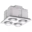 Martec Forme 4 3-in-1 with 4 Heat Lamps, Exhaust Fan with Light and Bathroom Heater Tri - White 4x275W 220-240V - MBHF4LW