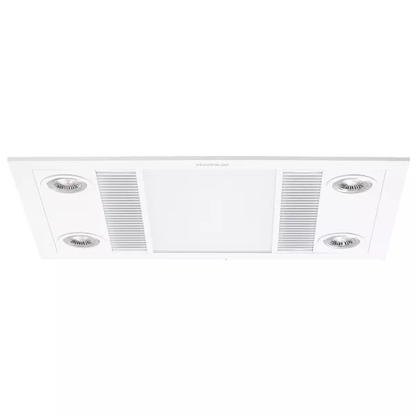 Martec Linear Exhaust Fan and Heat Lamp,  3-in-1 Bathroom Heater 3000K White 1x 1000W 220-240V - MBHL1000W