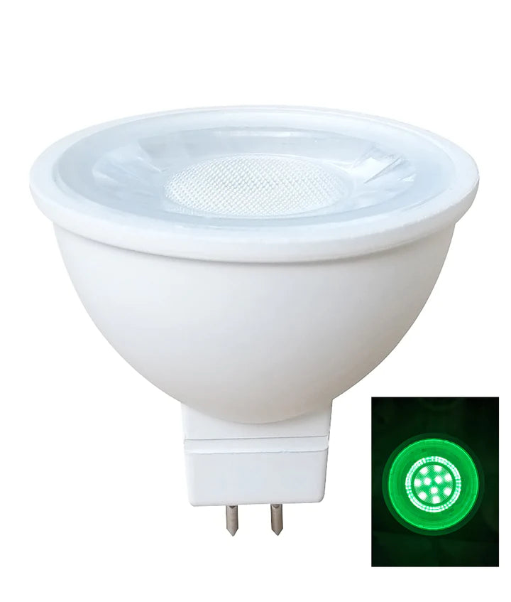 CLA LED MR16 Coloured Lamps and Globes RGB 5W 12V IP20 - MR16B01A, MR16G01A, MR16R01A - CLA Lighting