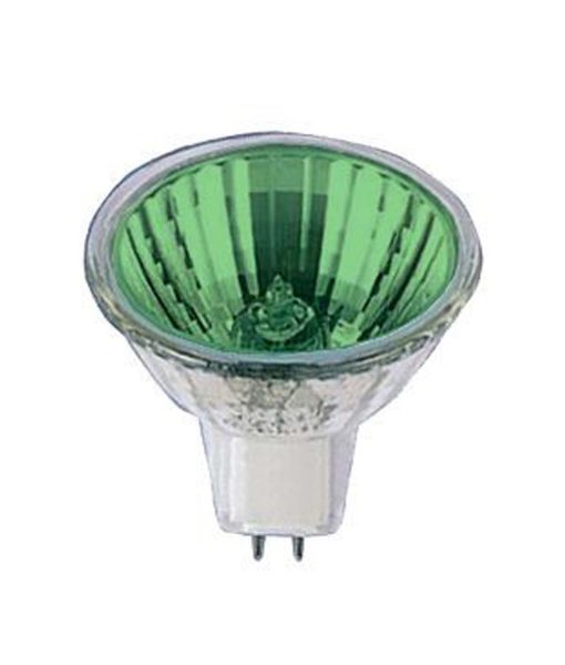 CLA MR16 Coloured Halogen Globes Green 50W 12V - MR16GREENC (Clearance) - CLA LIGHTING