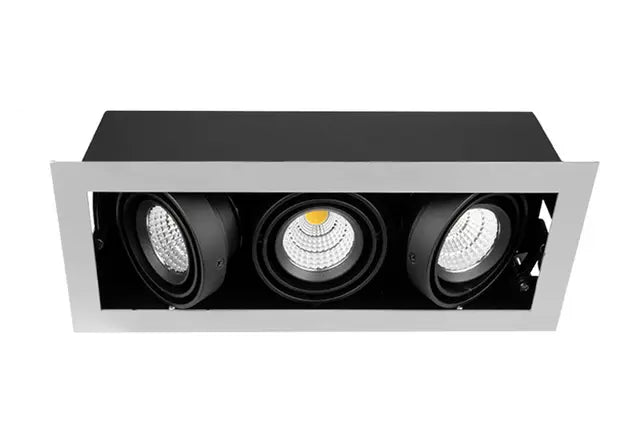 Trend Miniled XMA310 LED Downlights 3000K 4000K White / Black / Silver 3 x 10.5W IP20 - XMA3103, XMA3104 - Trend Lighting