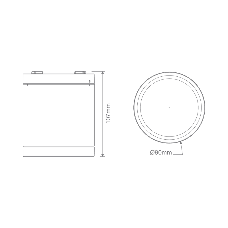 Domus NEO-PRO-SM Dimmable LED Surface Mounted Downlight Tri- Black/ White 13W/25W/35W 240V IP65- 21390-21399
