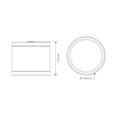 Domus NEO-PRO-SM Dimmable LED Surface Mounted Downlight Tri- Black/ White 13W/25W/35W 240V IP65- 21390-21399