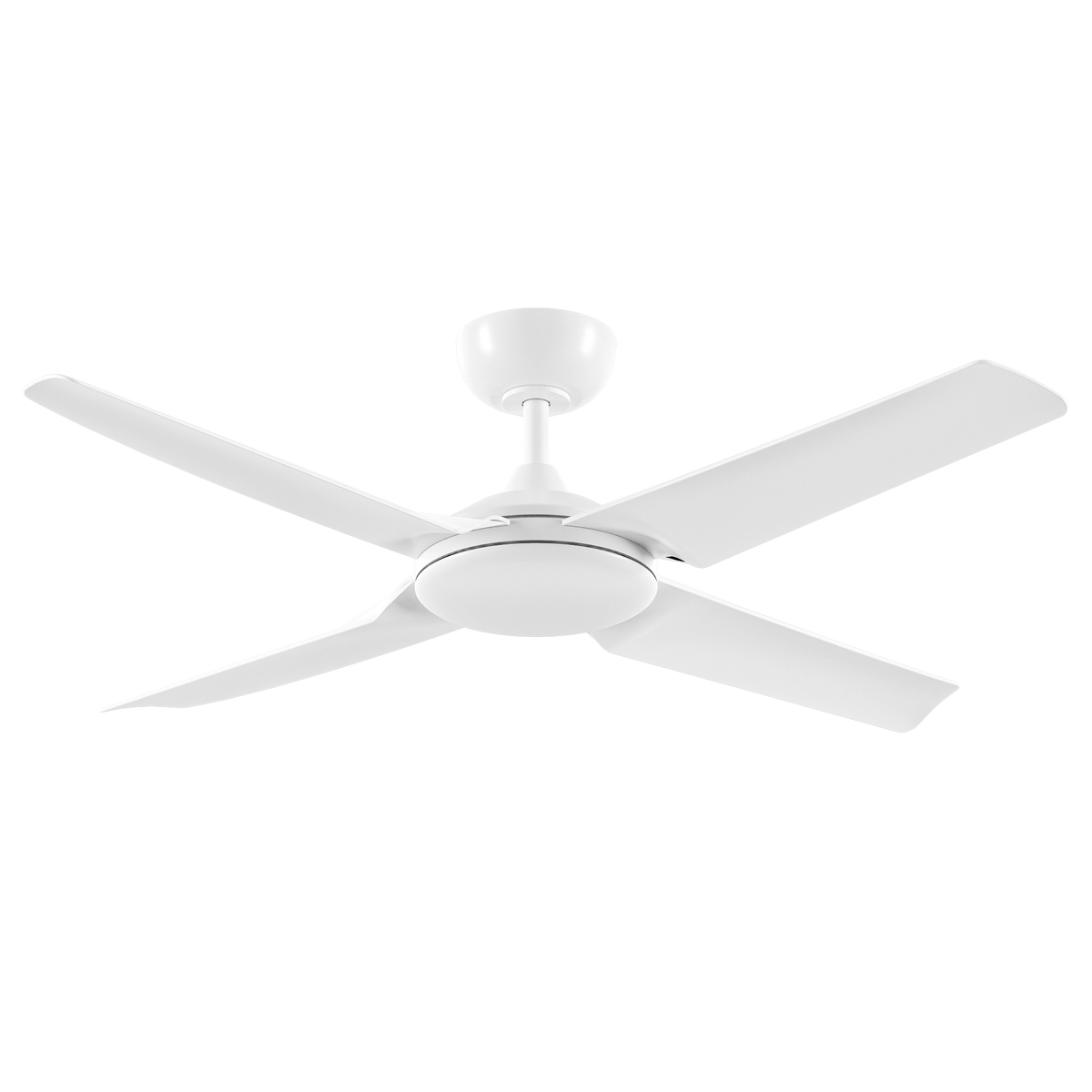 Domus Nevada 52-inch ceiling fan in White, four-blade configuration, product view
