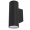 SAL NEW BONDI II Exterior Wall Lights Tri - Black / Aluminium Stainless Steel 2 x 5W 240V IP65 - SL7224TC - SAL Lighting