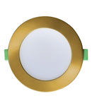 CLA NOVADLUX01A: Changeable Faceplate(via clip), Dimmable Recessed LED Downlight Tri - Antique Brass / Matt Black 220-240V IP44 - NOVADLUX01A, NOVADBLK01A, NOVADBR01A - CLA Lighting