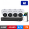 Compact AI Series 4 Camera 6.0MP IP Surveillance Kit (Fixed, 1TB) NVRKIT-C461F