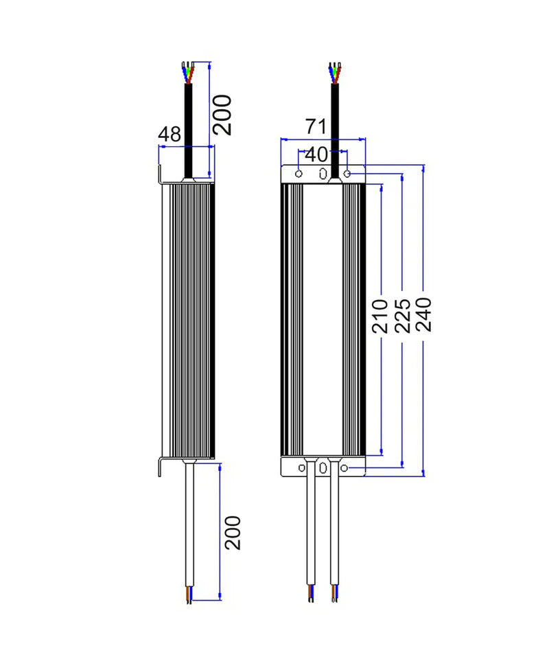 CLA OTTER: Waterproof Constant Voltage Drivers 12-300W 170-265V IP67 - OTTER