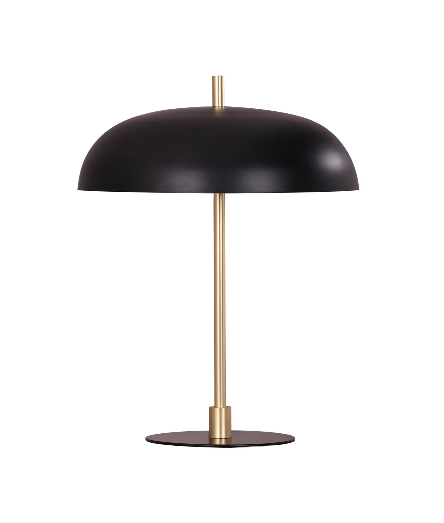 CLA PARAGUAS: Interior Dome Shade with Brass Rod Table Lamp Black - PARAGUAS-T1