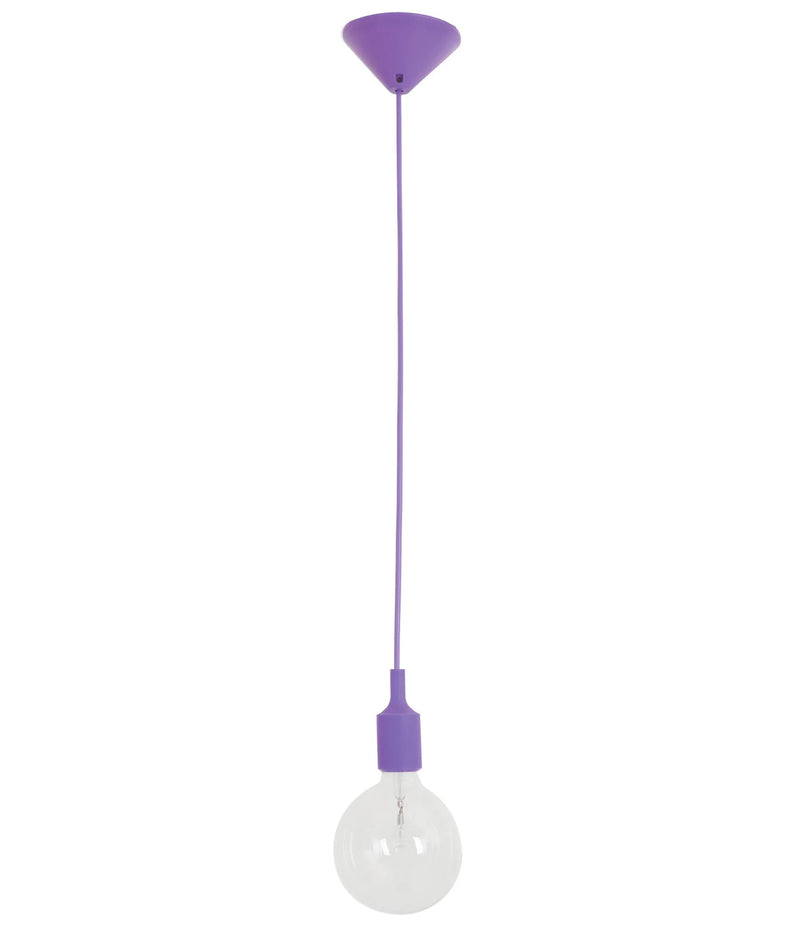 CLA PEN: Silicone 1-2m Suspension Interior Pendant Red / Blue / Green / Purple / Yellow / Pink - PEN (Clearance)- CLA Lighting