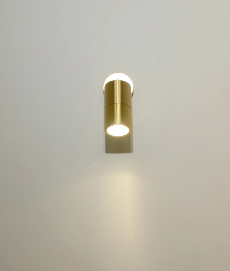 CLA GU10 Pillar Spot Exterior Wall Lights Solid Polished Brass 110-265V IP65 - PGUDBR2, PG1FBR2, PG1ABR2- CLA Lighting