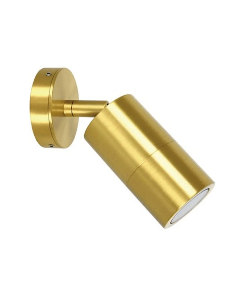 CLA GU10 Pillar Spot Exterior Wall Lights Solid Polished Brass 110-265V IP65 - PGUDBR2, PG1FBR2, PG1ABR2- CLA Lighting