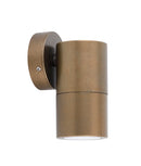 CLA GU10 Pillar Spot Exterior Wall Lights Aged Brass 110-265V IP65 - PGUDBR1, PG1FBR1, PG1ABR1