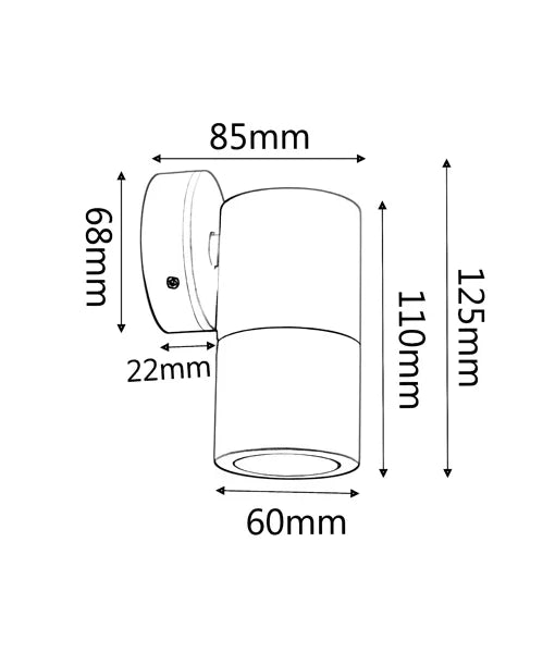 CLA GU10 Pillar Spot Exterior Wall Lights Solid Polished Brass 110-265V IP65 - PGUDBR2, PG1FBR2, PG1ABR2- CLA Lighting