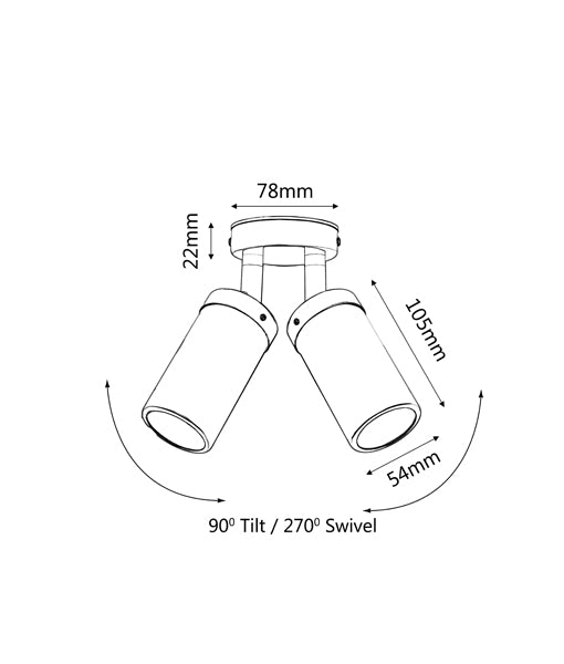 CLA MR16 Pillar Exterior Wall Lights Light Weight Copper 12-24V IP54 - PM1ACEC, PM1FCEC, PM2ACEC, PMUDCEC - CLA Lighting