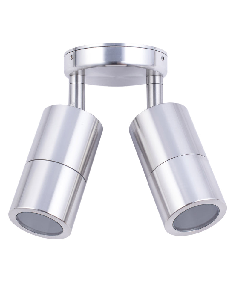 CLA GU10 Pillar Spot Exterior Wall Lights 316 Stainless Steel 110-265V IP65 - PGUDSS, PG1FSS, PG1ASS, PG2ASS - CLA Lighting