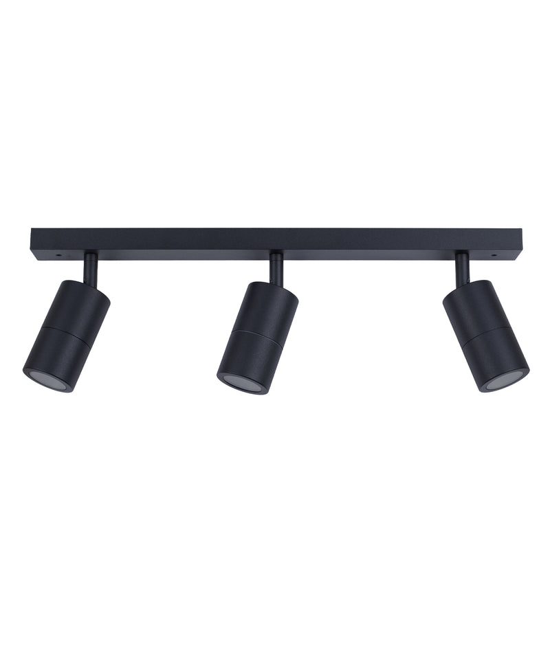 CLA GU10 Exterior Adjustable Head LED Bar Lights Black 110-265V IP44 - PG2BARBL, PG3BARBL, PG4BARBL, PG4SQBL - CLA Lighting