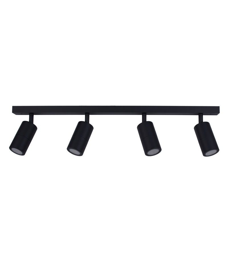 CLA GU10 Exterior Adjustable Head LED Bar Lights Black 110-265V IP44 - PG2BARBL, PG3BARBL, PG4BARBL, PG4SQBL - CLA Lighting