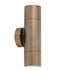 CLA GU10 Pillar Spot Exterior Wall Lights Aged Brass 110-265V IP65 - PGUDBR1, PG1FBR1, PG1ABR1