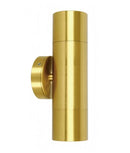 CLA GU10 Pillar Spot Exterior Wall Lights Solid Polished Brass 110-265V IP65 - PGUDBR2, PG1FBR2, PG1ABR2- CLA Lighting