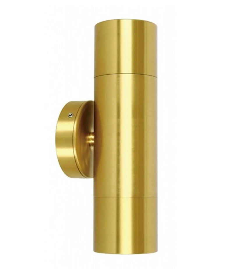 CLA GU10 Pillar Spot Exterior Wall Lights Solid Polished Brass 110-265V IP65 - PGUDBR2, PG1FBR2, PG1ABR2- CLA Lighting