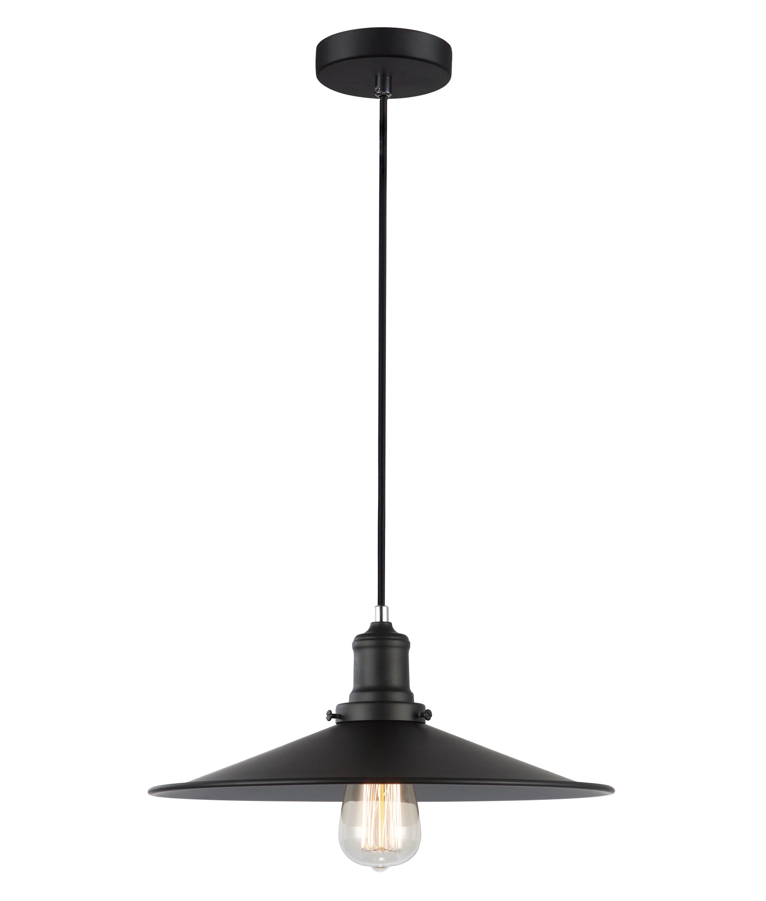 CLA PIATTO: Iron Coolie Interior Pendant Black 220-240V - PIATTO2 -  CLA Lighting