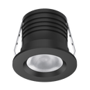 Domus Pico-3 Mini Round Dimmable Fixed LED Downlight Kit Tri - Black/ White 3W 240V IP40 - 2157, 21661, 216625