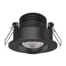 Domus Pico-3 Mini Round Dimmable Tiltable LED Downlight Kit Tri- Black/ White 3W 240V IP40 - 21577, 21663, 21664