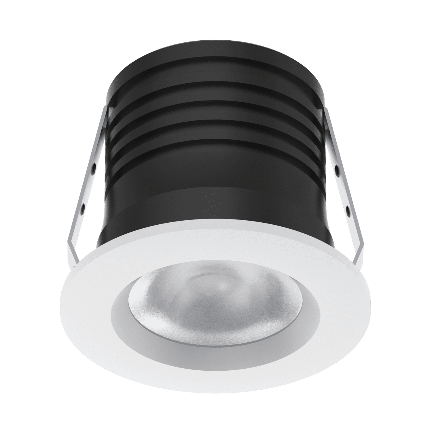 Domus Pico-3 Mini Round Dimmable Fixed LED Downlight Kit Tri - Black/ White 3W 240V IP40 - 2157, 21661, 216625