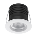 Domus Pico-3 Mini Round Dimmable Fixed LED Downlight Kit Tri - Black/ White 3W 240V IP40 - 2157, 21661, 216625