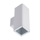 Domus PIPER-PRO-2-SQR Exterior Wall Lights Tri- Black/ White 20W 240V IP65- 49306, 49307