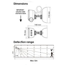 SAL PIXIE SMART PIR SENSOR OUTDOOR Smart Lighting Controls White 240V IP66 - SMS862WF/BTAM- SAL Lighting