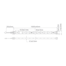 Domus Pleo 7.2-T 1M 2M Top View Neon Flex LED Strip 3000K 4000K 5000K 7.2W 24V IP67- 20377-20402