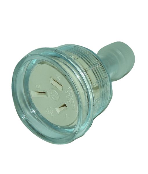 PLUG001- Plugs & Extension Leads Rewirable 3 PIN 10A CLEAR (male) IP20 CLA Lighting