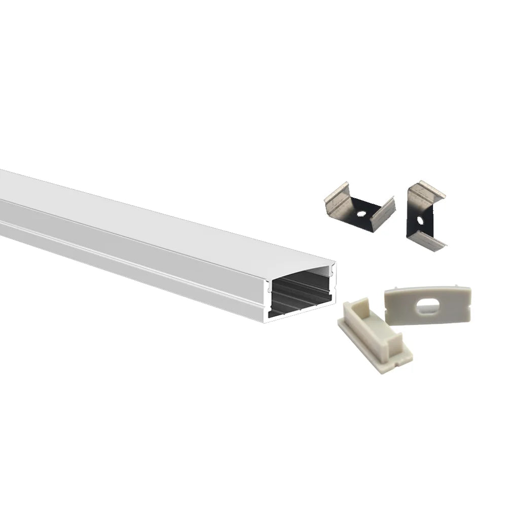 Azoogi 23.5mm x 10.9mm Surface Mounted Profiles- PR016: Aluminium Surface Profile