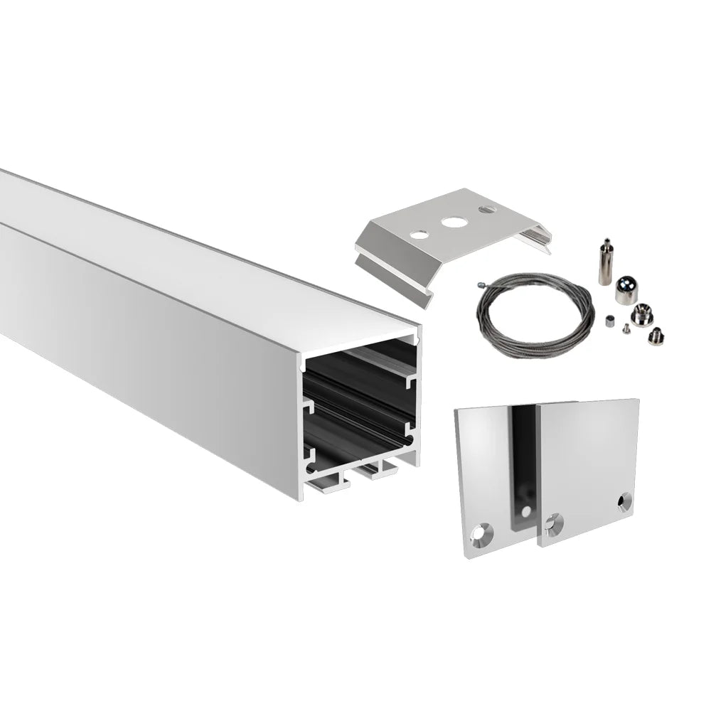 Azoogi 35mm x 35mm Surface/Suspended Profiles- PR021: Aluminium Profile (Surface Mounted/Suspended)