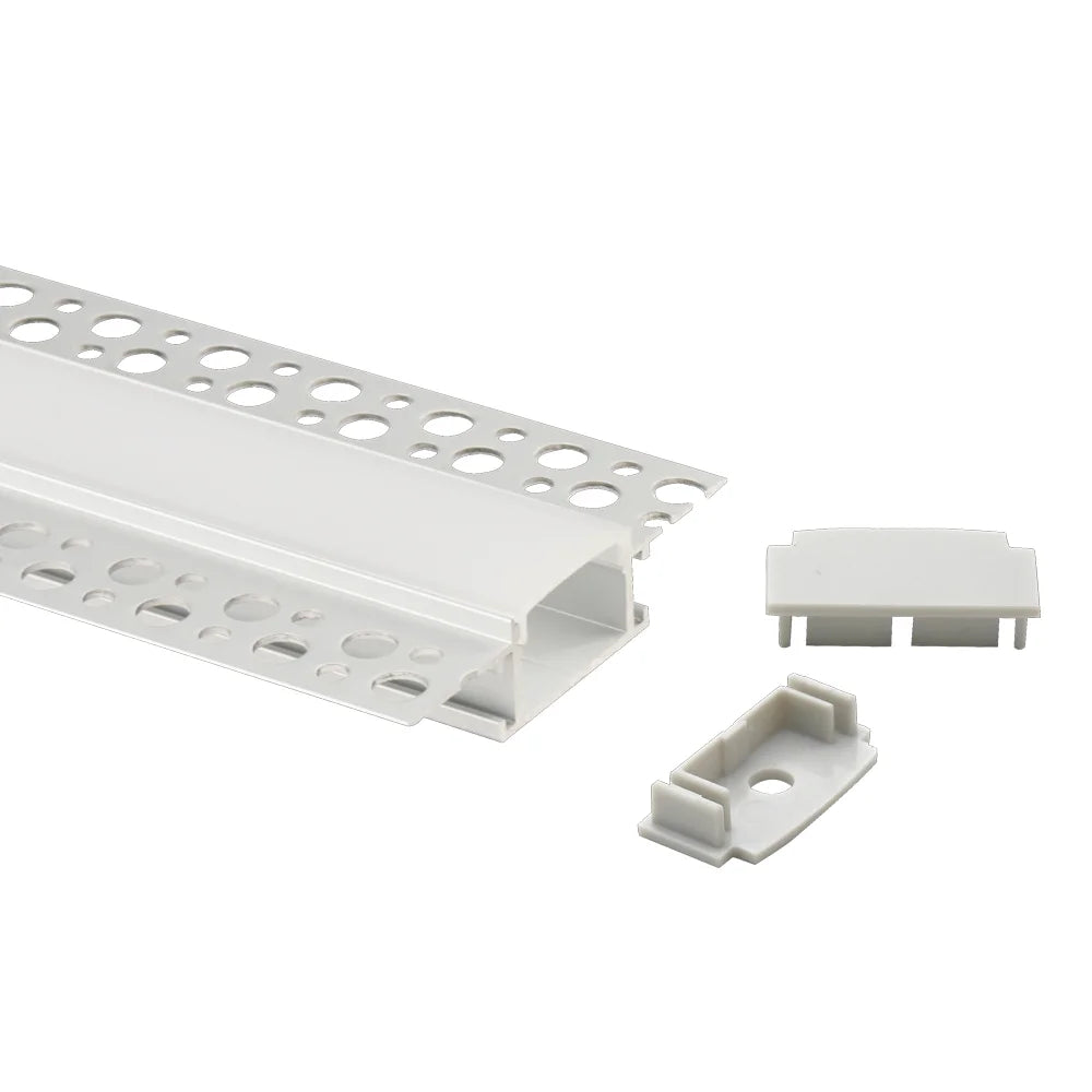 Azoogi 61.5mm x 14mm Trimless Recessed Aluminium Profile- PR115: Aluminium Trimless Recessed Plaster Profile