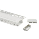 Azoogi 61.5mm x 14mm Trimless Recessed Aluminium Profile- PR115: Aluminium Trimless Recessed Plaster Profile