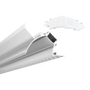 Azoogi 85.5mm x 56.8mm Trimless Deep Wall Washer Aluminium Profile- PR130: Aluminium Trimless Deep Wall Washer Profile