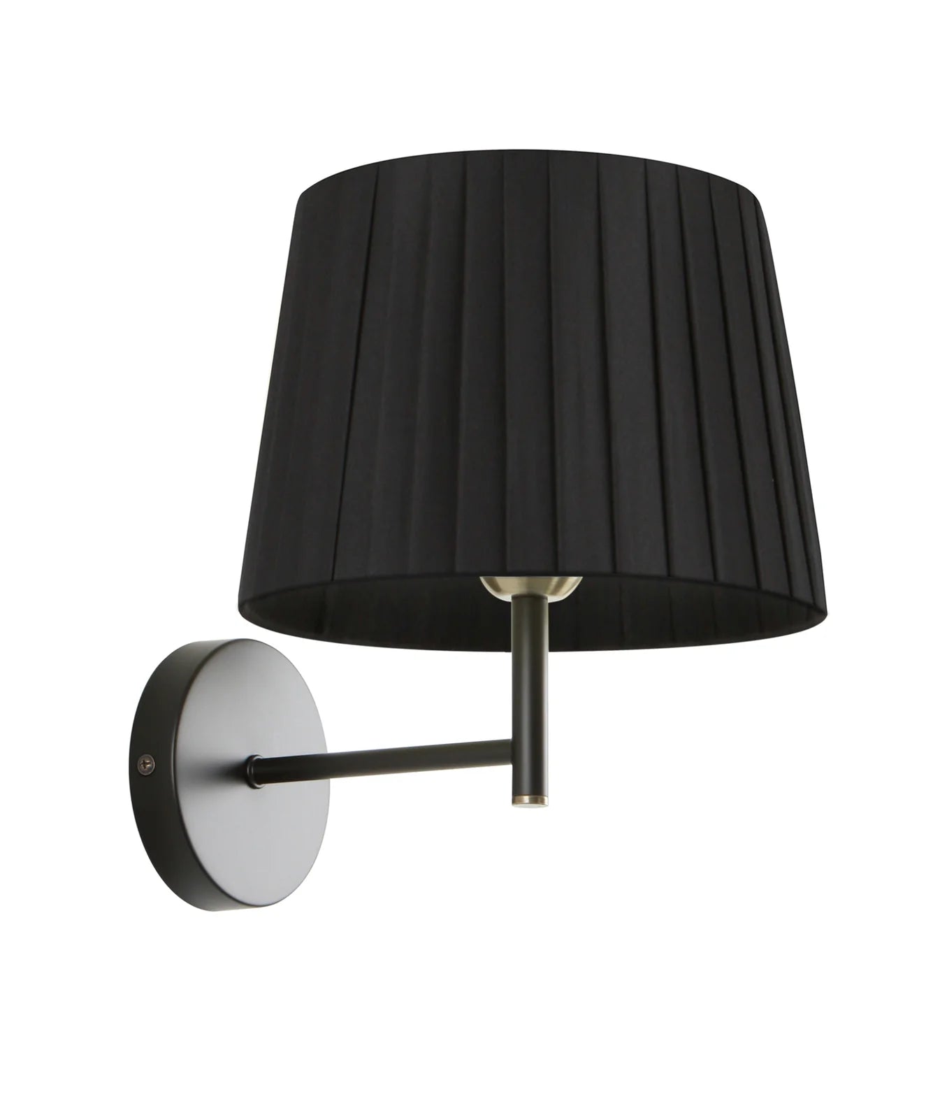 CLA PREGA: Slanted Pleated Fabric Shade Interior Wall Lights Black/ White 220-240V- PREGA-W1, PREGA-W2